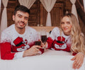 Saco Navideño Tejido Blanco y Rojo Diseño Muñeco de Nieve Frosty | Soulan Store